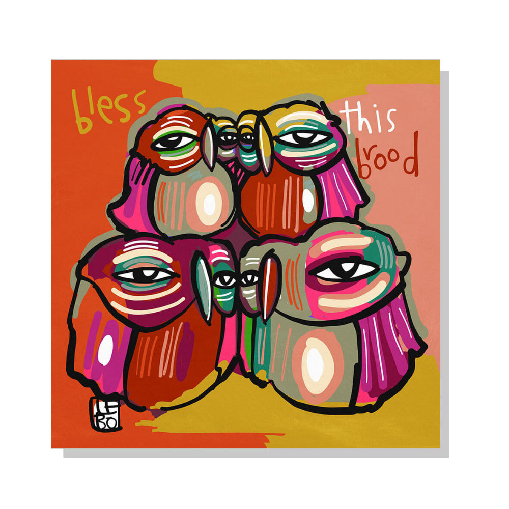 Bless This Brood - Mineral Print